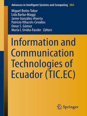 cover image of Information and Communication Technologies of Ecuador (TIC.EC)